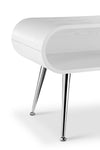 Jual Furnishings Auckland Side Table White & Chrome Jf722