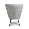 Hawksmoor Bordeaux Textured Chenille Effect Grey Armchair