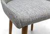 Hawksmoor Capri Flax Effect Grey Weave Dining Chair (Pair)