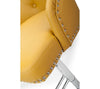 Hawksmoor Yellow Leather Match Luxury Bar Stool