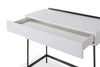 Gillmore Space Alberto Dressing Table White With Dark Chrome Accent