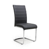 Hawksmoor Callisto Leather Effect Black Dining Chair (Pair)