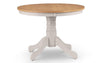 Julian Bowen Davenport Round Oak Pedestal Dining Table 106cm