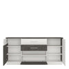Axton Laconia 2 Door 2 Drawer 1 Compartment Sideboard in Slate Grey and Alpine White