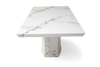 Como 200cm Ivory White Marble Dining Table
