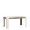 Axton Norwood Living Extending Dining Table + 4 Milan High Back Chair White