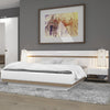 Axton Norwood Bedroom Double Bed In White With A Truffle Oak Trim