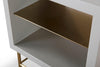Gillmore Space Alberto Side Table Grey With Brass Accent