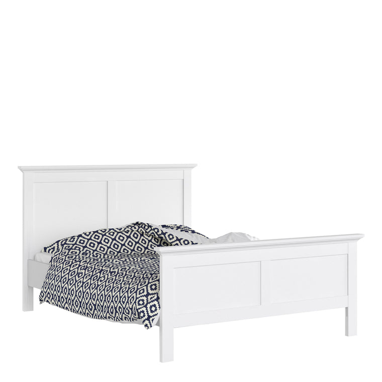Axton Westchester Double Bed (140 x 200) in White