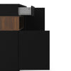 Axton Blauzes Sideboard 2 Door 1 Drawer in Black and Walnut