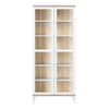 Axton Blauzes Display Cabinet Glazed 2 Doors in White and Oak