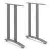 Axton Trinity Desk 150 cm In White With Silver Grey Steel Legs