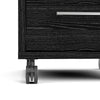 Axton Trinity Mobile Cabinet In Black Woodgrain