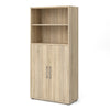 Axton Trinity Bookcase 4 Shelves with 2 Doors in Oak