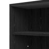 Axton Trinity Bookcase 5 Shelves with 2 Drawers + 2 File Drawers in Black Woodgrain