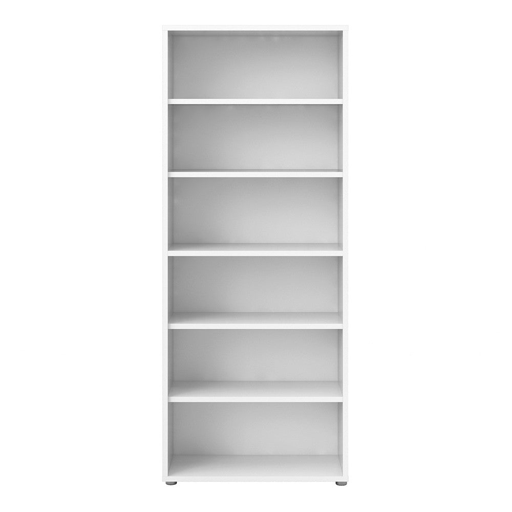 Axton Trinity Bookcase 5 Shelves in White