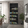 Axton Trinity Bookcase 5 Shelves in Black woodgrain