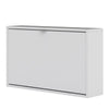 Axton Choctaw Shoe Cabinet With 1 Tilting Door And 1 Layer In White