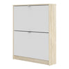 Axton Choctaw Shoe Cabinet With 2 Tilting Doors And 1 Layer In Oak Structure White