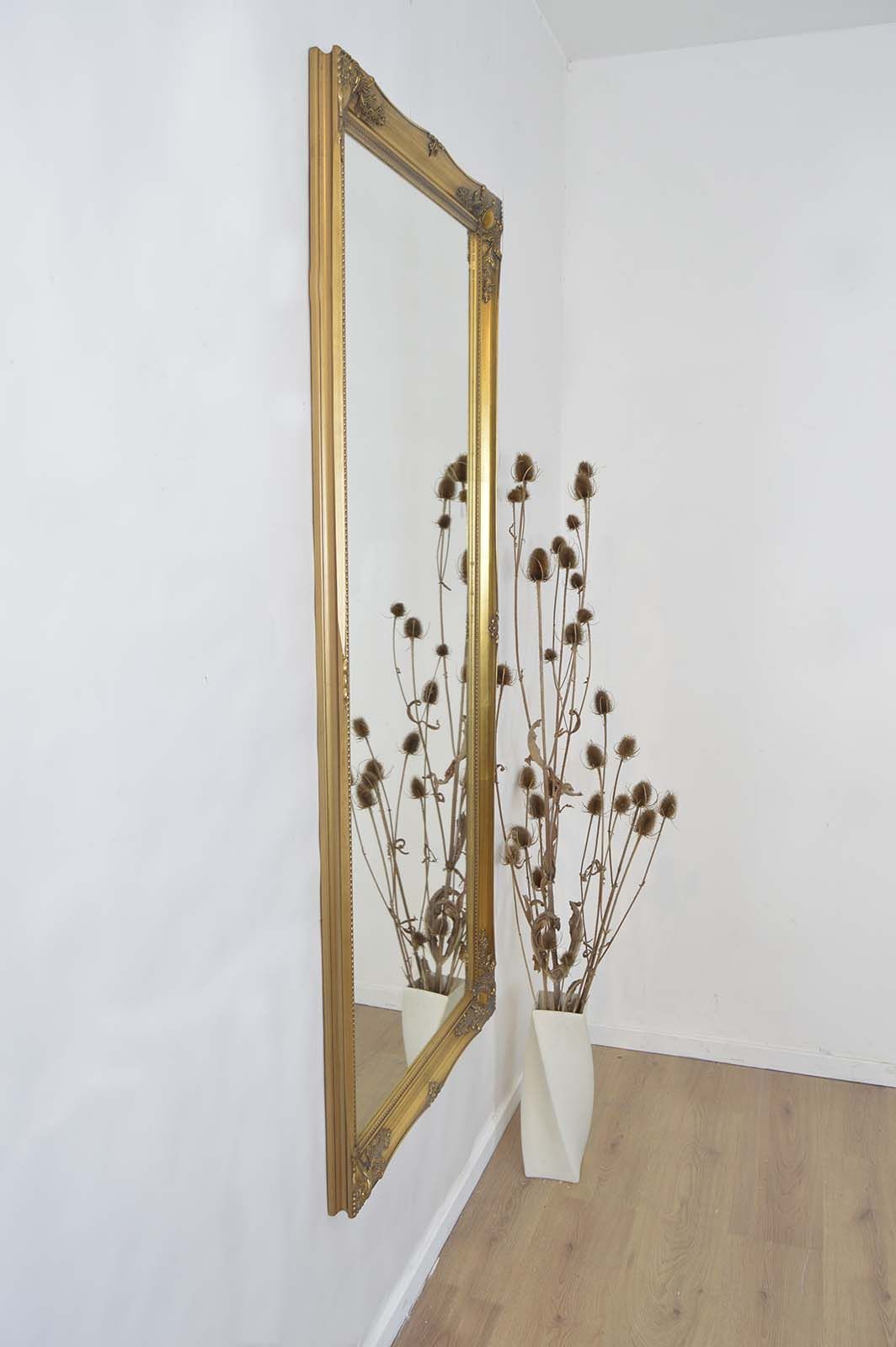 Carrington Vintage Gold Baroque Antique Design Large Dress Mirror 167 x 76 CM