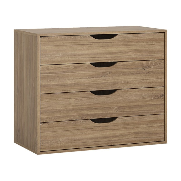 Axton Harding 4 Drawer Chest In Stirling Oak