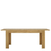 Axton Bronxwood Extending Dining Table in Grandson Oak + 6 Milan High Back Chair White