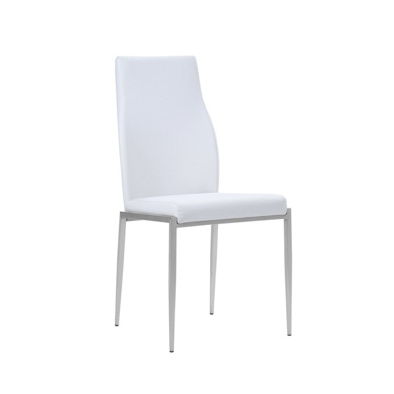 Axton Woodlawn Small Extending Dining Table 90/180cm + 6 Milan High Back Chair White