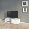 Axton Throggs TV Unit 1 Drawers 2 Shelf In White High Gloss