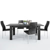 Axton Laconia Dining Table + 6 Milan High Back Chair Black