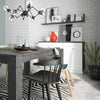 Axton Laconia Dining Table + 6 Milan High Back Chair Grey