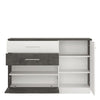 Axton Laconia 1 Door 2 Drawers 1 Compartment Sideboard In Slate Grey and Alpine White