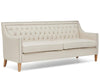 Casa Bella Ivory Fabric 3 Seater Sofa
