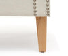 Casa Bella Ivory Fabric Armchair