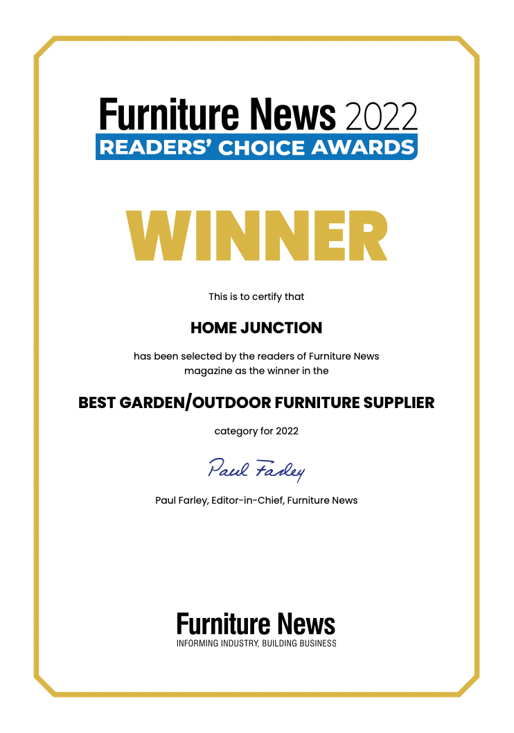 Home Junction Salvador Grey Contemporary 4 Seater Sofa with Large Footstool & Coffee Table