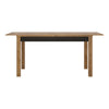 Axton Morris Extending Dining Table in Lefkas Oak With Matt Black Fronts