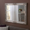 Yearn Baroque / Swept Florence Silver Leaf Mirror