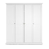 Axton Westchester Wardrobe with 4 Doors In White