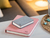 Ging-Ko Large Fabric Smart Book Light - Blush Pink