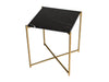 Gillmore Space Iris Square Side Table Black Marble Top