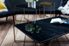 Gillmore Space Iris Rectangle Coffee Table Black Marble Top