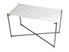 Gillmore Space Iris Rectangle Side Table White Marble Top