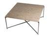 Gillmore Space Iris Square Coffee Table Weathered Oak Top
