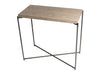 Gillmore Space Iris Small Console Table Weathered Oak Top