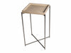 Gillmore Space Iris Square Plant Stand Weathered Oak Tray