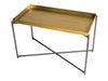  Gillmore Space Iris Rectangle Side Table Brass Tray
