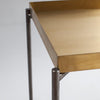 Gillmore Space Iris Square Side Table Brass Tray