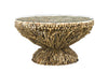 Bodiam Raby Driftwood Round Coffee Table w Glass Top