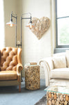 Bodiam Raby Driftwood Heart Large Wall Deco