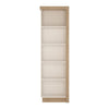Axton Woodlawn Bookcase (LH) In Riviera Oak/White High Gloss