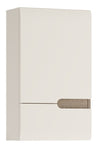 Axton Norwood 1 Door Wall Cupboard (LH Door) In White With A Truffle Oak Trim